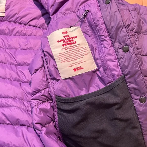 Fjallraven Keb Touring Down Puffer Jacket - Women's Size M - Purple - Picture 10 of 16